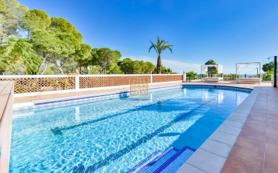 Villa, recently renovated, with guest apartment and stunning sea and mountain views.
